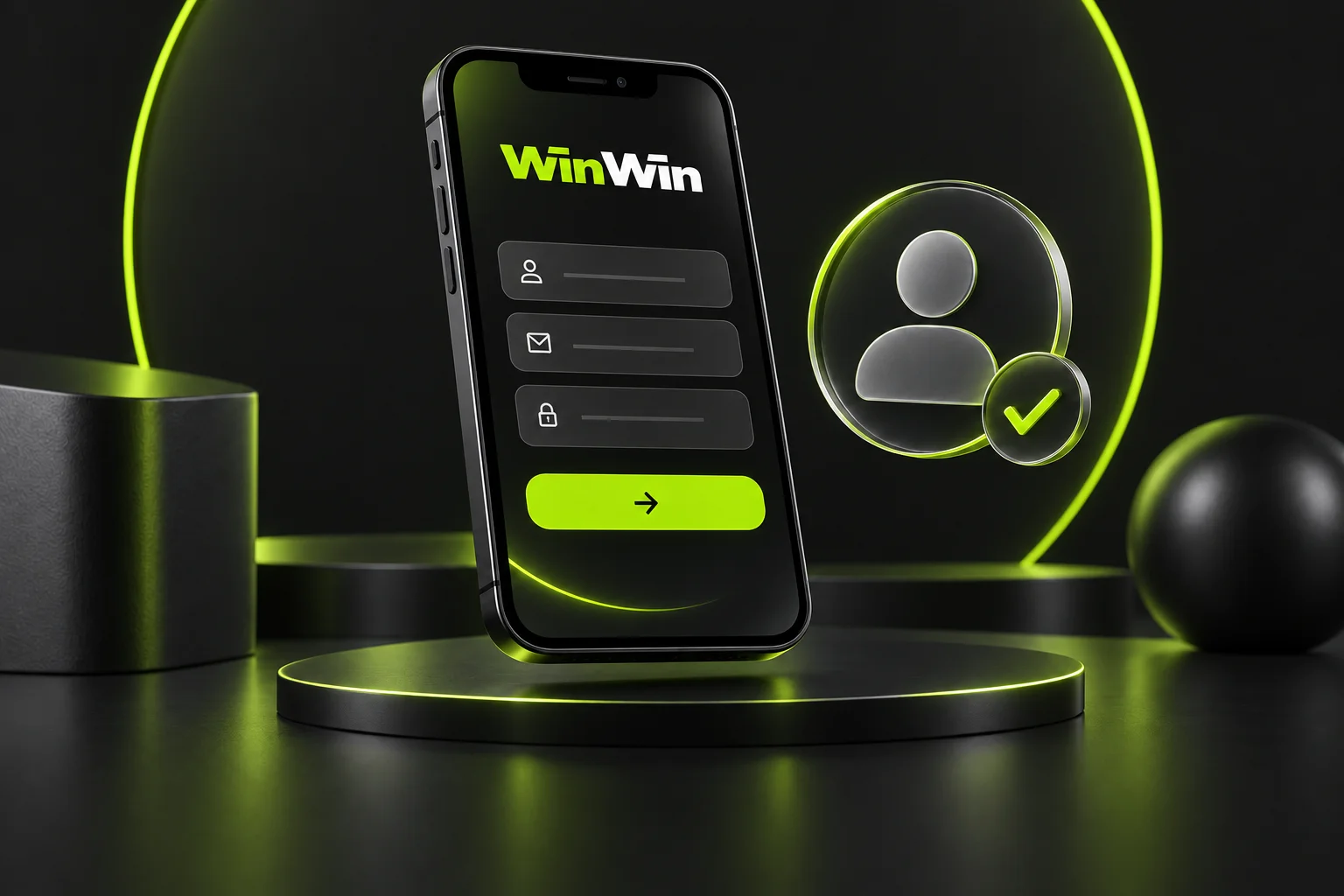 Créez un compte avec vos propres coordonnées · WinWin